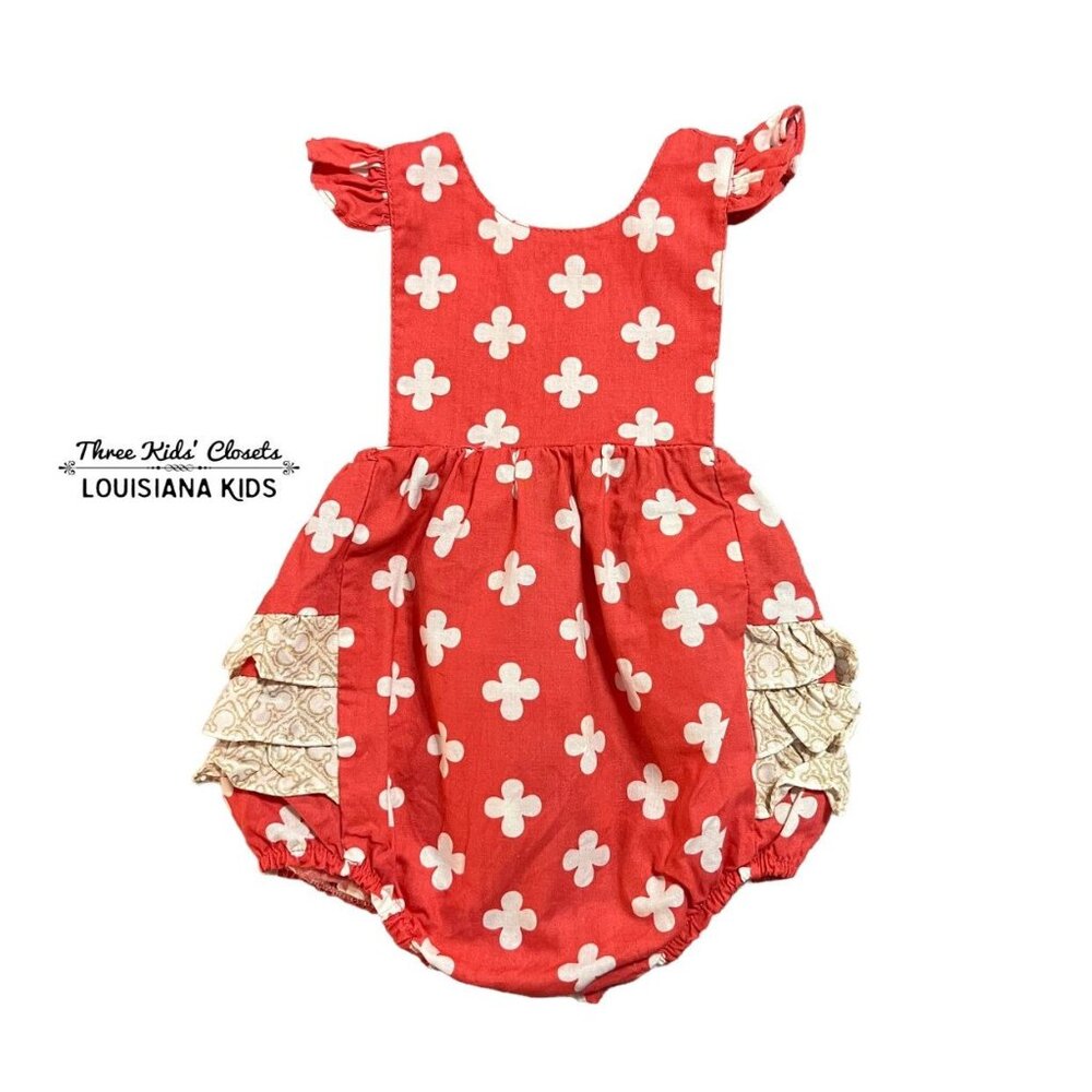 Southern Sunshine Kids 6m Ruffle Bubble Romper